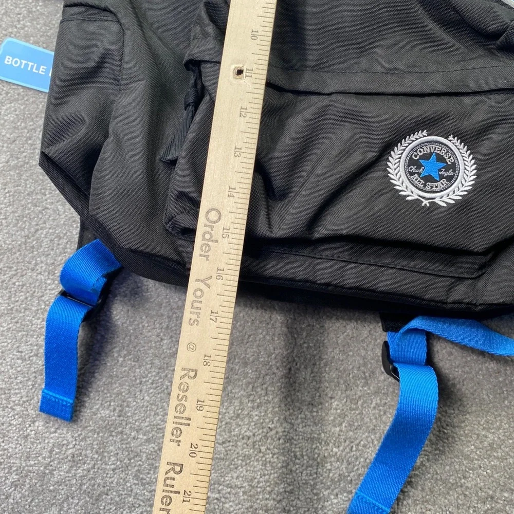 Converse Backpack Unisex O/S Black Blue Laptop Sleeve Collegiate Logo 9A5578-023
